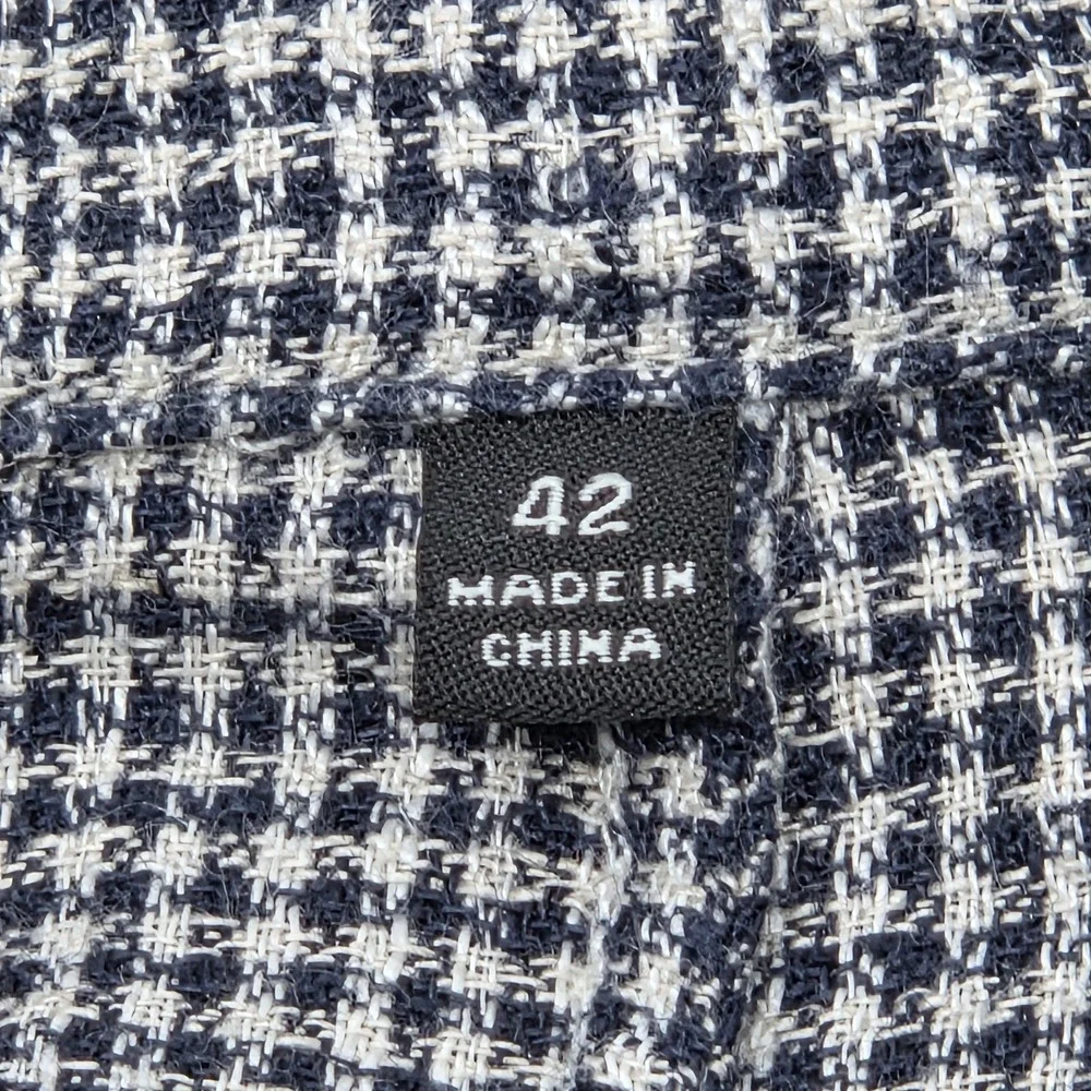 VINTAGE J. PETERMAN Mens 42R Unstructured Linen Plaid Blazer Sports Jacket